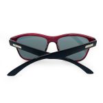 Óculos de sol EUFORYA com armação animal print escura, hastes com animal print clara e lentes degrade com proteção UV