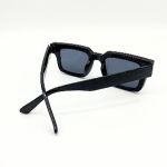 Óculos de Sol HD DOM Design Quadrado, Bordas Largas e Lentes Fumê para um Look Super Moderno! Preto