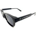 Óculos de Sol Kailua HD em acetato na cor preta com detalhes em prata nas hastes