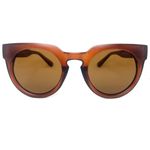Óculos de Sol HD Owl Marrom em acetato marrom translúcido lentes marrom modelo hype casual.
