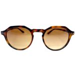 Óculos de Sol Anani HD em acetato cor animal print com as lentes policarbonato degradê marrom