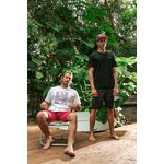 Óculos de Sol Makena HD acetato preto fosco hastes MADEIRA/BAMBU natural lentes POLARIZADAS