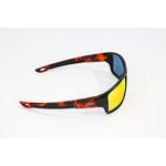 Óculos de Sol HD Oahu Amarelo Fogo – Acetato Preto com Lentes Polarizadas em Policarbonato