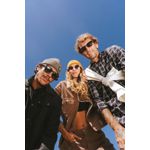 Óculos de Sol Pipeline 2.0.2 HD acetato Preto e verde lentes espelhadas mix esverdeado máscara apoio borracha Preto