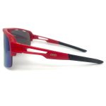 Óculos de Sol Trakker HD acetato Vermelho espelhadas mix azul máscara apoio borracha nasal Vermelho
