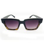 Óculos de sol HD Swell Animal print com armação e hastes pretas e lentes com proteção UV