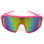 Óculos de Sol HD HAWAI 2.0.3 Armação e Haste Rosa com Lentes Espelhadas Mix Verde Azul Descubra o Desempenho Máximo Branco