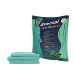 AVENTAL MANGA LONGA COM TIRAS 30GM² PROTDESC VERDE 10 UND