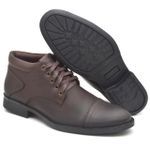 Bota Masculina 9180 em Couro Legítimo Café