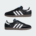 Tênis Adidas Samba Originals Casual Unissex Moda Preto e Branco