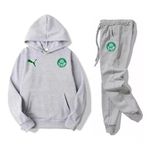 Conjunto de Moletom Sociedade Esportiva Palmeiras Puma Cinza