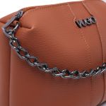 Bolsa Clutch Tiracolo Jade Caramelo