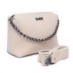 Bolsa Clutch Tiracolo Jade Marfim