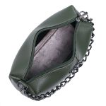 Bolsa Clutch Tiracolo Jade Preta Verde Militar