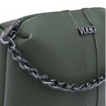 Bolsa Clutch Tiracolo Jade Preta Verde Militar
