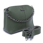 Bolsa Clutch Tiracolo Jade Preta Verde Militar