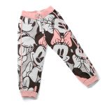 Calça Moletom Infantil Felpada Algodão Macia Quentinha Minnie Rosa