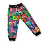 Calça Moletom Infantil Felpada Algodão Macia Quentinha Mario Bros Vermelho