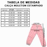 Calça Moletom Infantil Felpada Algodão Macia Quentinha Barbie Rosa