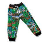 Conjunto Moletom Infantil Blusa de Frio e Calça Personagens Minecraft Verde