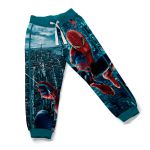 Conjunto Moletom Infantil Blusa de Frio e Calça Personagens Spider Man Azul