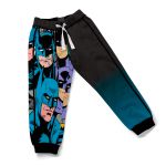 Conjunto Moletom Infantil Blusa de Frio e Calça Personagens Batmam Azul