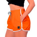 Short Feminino Laranja Nemo Moda Praia ou Academia W2 Premium