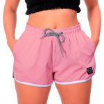 Short Feminino Rosa Bebê Moda Praia ou Academia W2 Premium