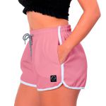 Short Feminino Rosa Bebê Moda Praia ou Academia W2 Premium