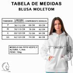 Moletom Feminino Cinza Básico Flanelado Com Capuz e Bolso Canguru