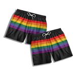 Kit Short Casal LGBTQIA+ Arco-Íris