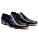 Sapato Masculino Loafer Romani - Couro Preto
