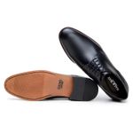 Sapato Masculino Derby Holanda - Couro Preto
