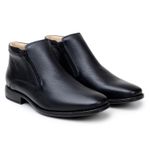 Bota Masculina Ankle Boot - Couro Preto