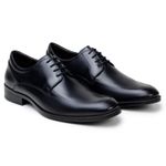 Sapato Masculino Derby JJ - Couro Preto