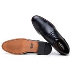 Sapato Masculino Oxford Holanda - Couro Preto