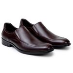 Sapato Masculino Mocassim JJ - Couro Chocolate