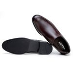 Sapato Masculino Mocassim JJ - Couro Chocolate