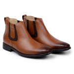 Bota Masculina Chelsea - Couro Caramelo