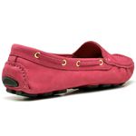 Mocassim Drive Couro Feminino Clássico Rosa