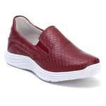 Tênis Slip On Feminino Chunky Anatômico Casual Bordô