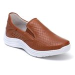 Tênis Slip On Feminino Chunky Anatômico Casual Caramelo