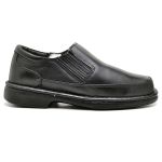 Sapato Social Comfort Couro Masculino Palmilha GEL Ultra Confortável Preto