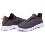 Tênis Knit Masculino Super Flexível Casual Grafite