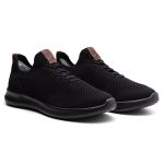 Tênis Knit Masculino Super Flexível Casual Black