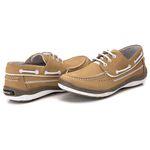 Mocassim Docksider Comfort Anatômico Couro Masculino Areia