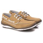 Mocassim Docksider Comfort Anatômico Couro Masculino Areia