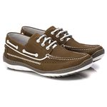 Mocassim Docksider Comfort Anatômico Couro Masculino Castor