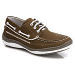 Mocassim Docksider Comfort Anatômico Couro Masculino Castor