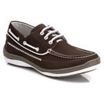 Mocassim Docksider Comfort Anatômico Couro Masculino Chocolate